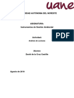 Analisis de Lectura David de La Cruz Castillo