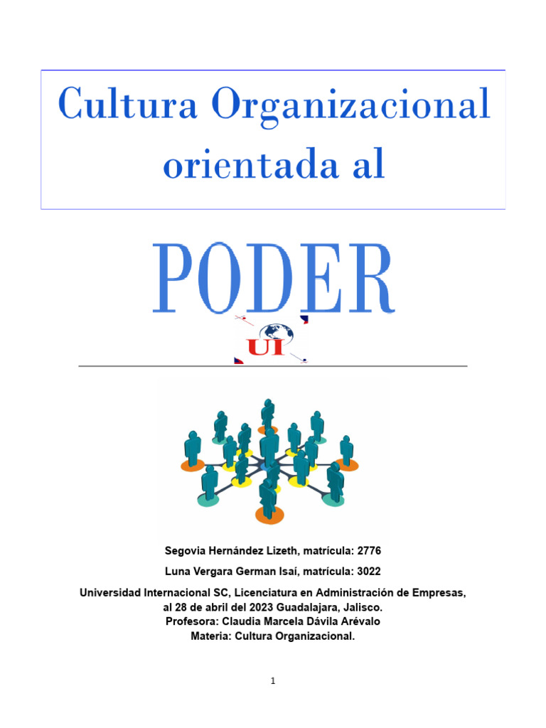 Importancia de la Cultura Organizacional | PDF | Business | Cultura ...
