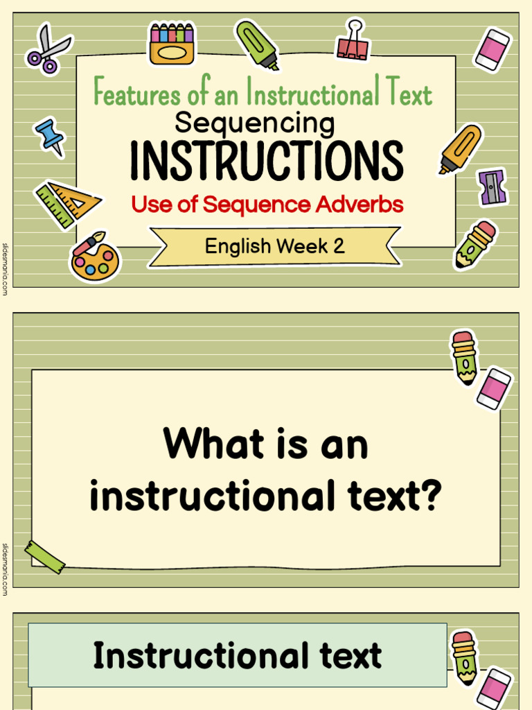 Features of Instructional Texts | PDF | Linguistics
