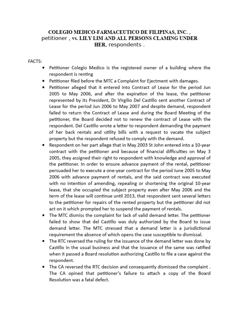  23 colegio medico farmaceutico de filipinas v lily lim and all persons