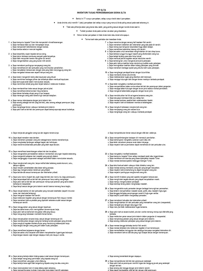 Soal itp pdf