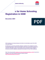 Guidelines For Home Schooling in NSW