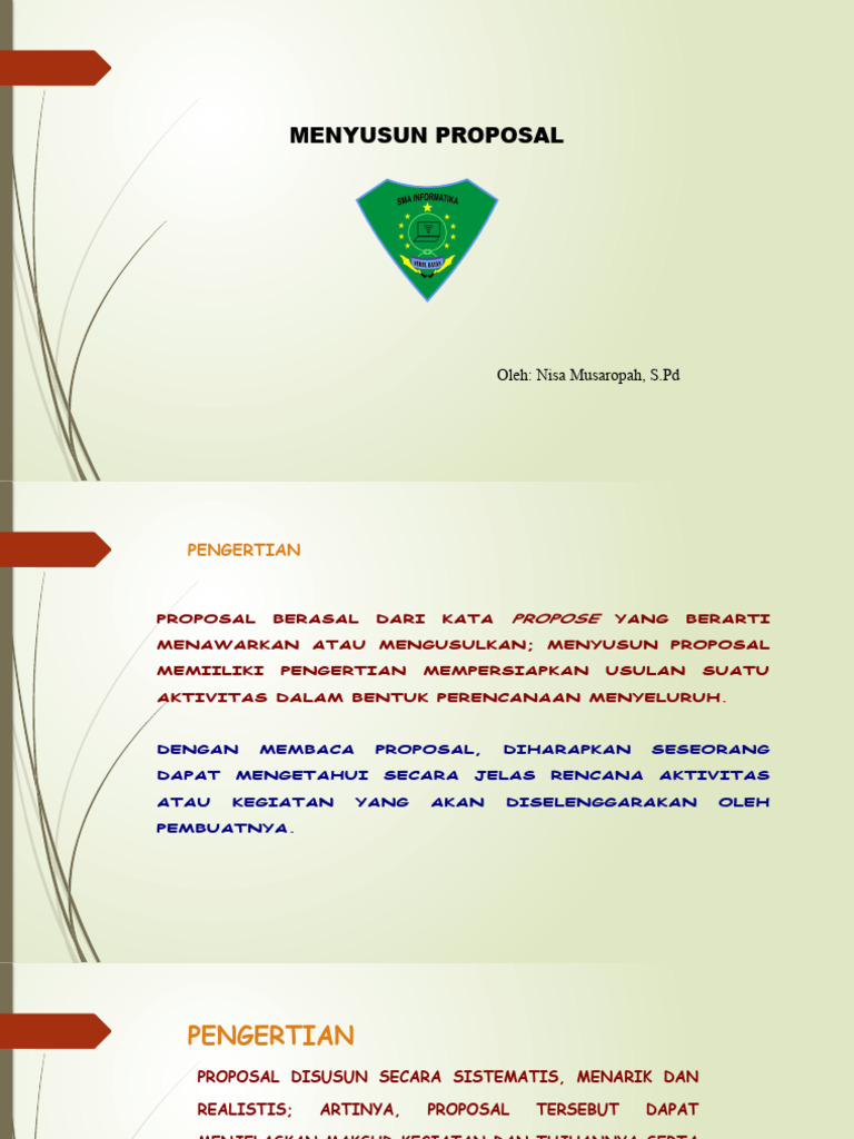 Cara Pembuatan Proposal | PDF