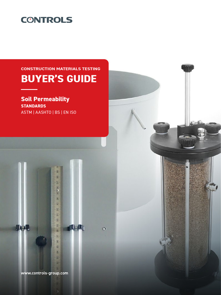 CONTROLS A4 Soil Permeability Buyers Guide V3 | PDF | Civil Engineering ...