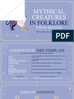 Mythical Creatures in Folklore Thesis Defense