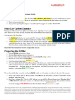 Excel Test (Price List Update Exercise)