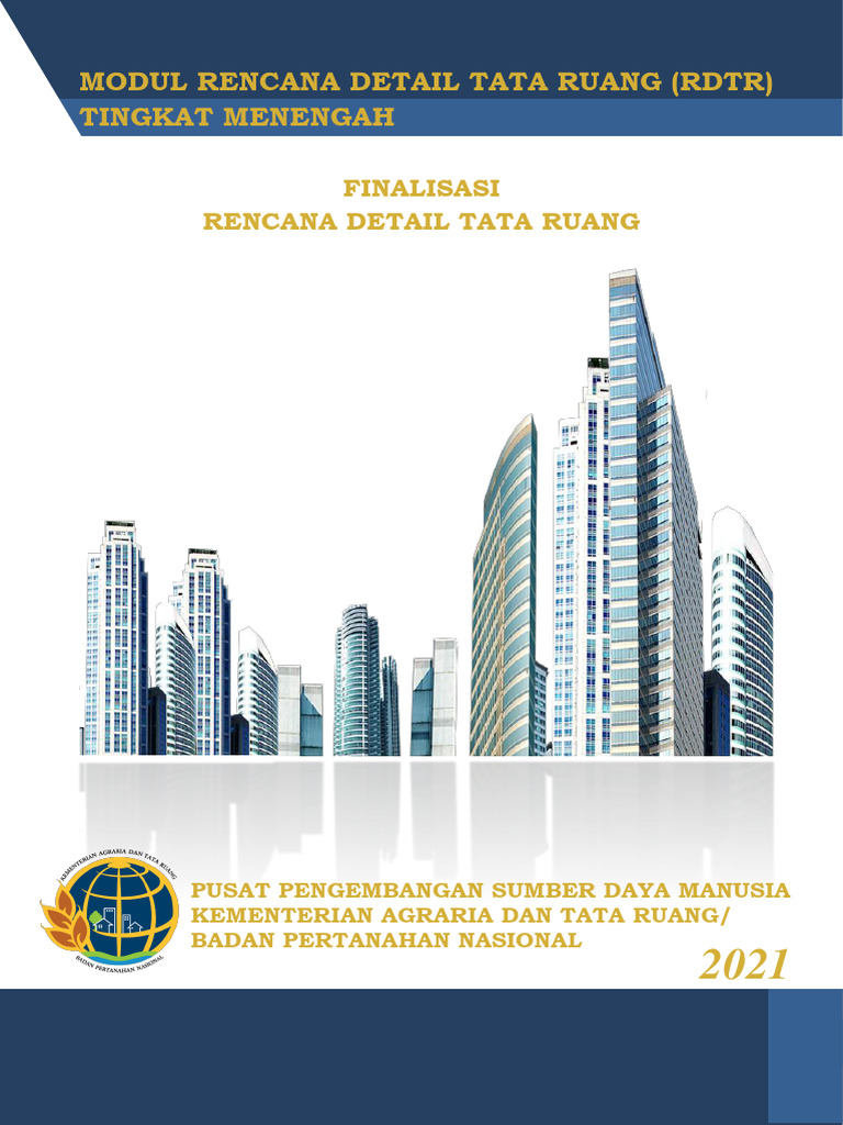 Modul RDTR Tingkat Menengah 2021 | PDF | Komputer | Teknologi & Rekayasa
