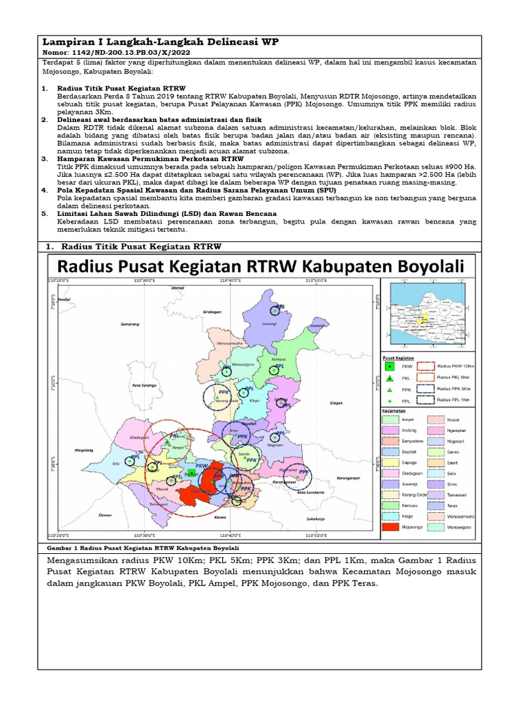 Tata Cara Delineasi Wp Rdtr Dari Rtrw Kabupaten Pdf