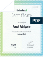 Javascript - Basic Certificate