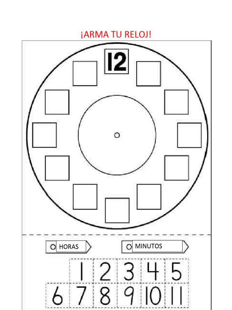 Crea tu propio reloj de rutina | PDF | Estudios de idiomas extranjeros