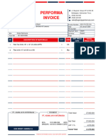 Performa Invoice: NO QTY Total Price (Idr) Description of Materials Unit Price (IDR) UOM