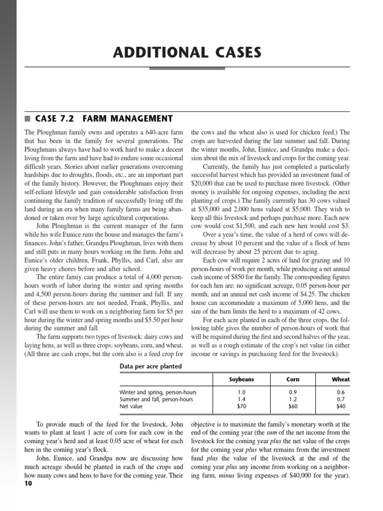 Additional Cases Ch07 | PDF