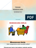 Pertemuan 3 Teknik Wawancara