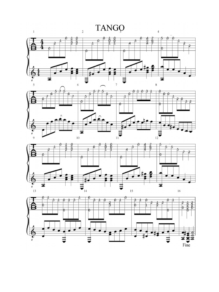 Tango For Guitar | PDF