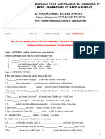 Fiche de Revision Generale Pour Capitaliser en Grammar Et Vocabulary