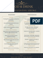 English Menu Executive SHU