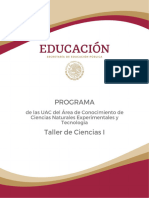 UhQt6Lfpoe Taller de Ciencias I Programa de Estudios