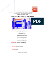 Informe de Evaluaciones de Desempeño Final