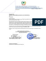 Surat Pemberitahuan Pendalaman Materi Usulan Peningkatan Kelas Jabatan Sekretariat DPRD