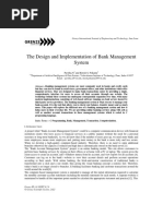 The Design and Implementation of Bank Ma