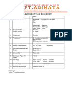 DATA SUMUR BOR KE 1