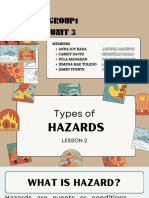 Lesson 2 Types of Hazard