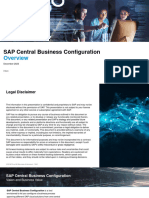 SAP Central Business Configuration Overview
