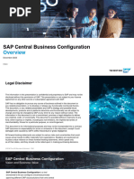 SAP Central Business Configuration Overview