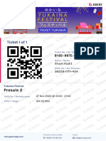 (Event Ticket) Presale 2 - Yukaina Festival - 1 36259-11711-454