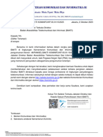 Surat Penyampaian Informasi Selter Direktur Bakti Ke Operatorf