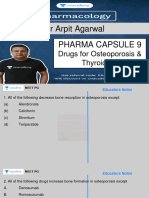 DR Arpit Agarwal Pharma Capsule 9 - Drugs For Osteoporosis, Thyroid and Pituitary