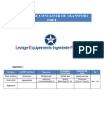 Procédures PRT 043 Container de Transport Fret