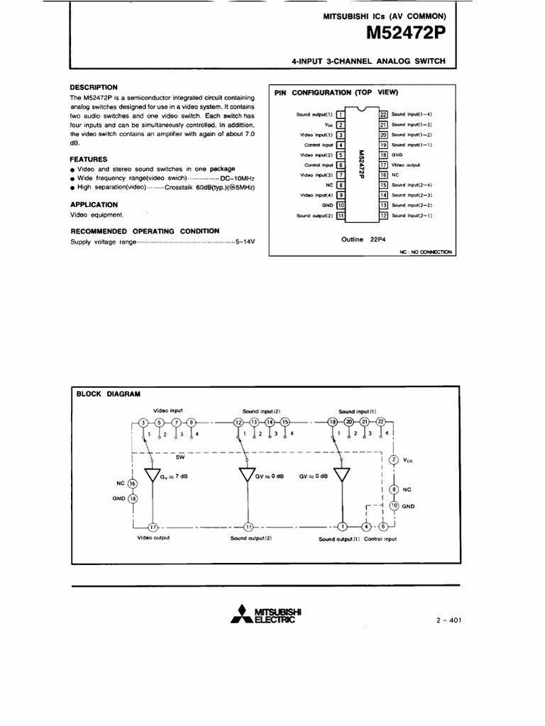 M52472P | PDF