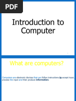 Intro To Computer