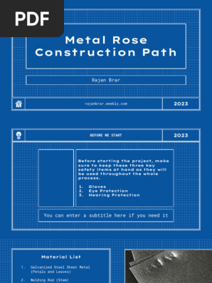 rajan brar - construction path - metal rose