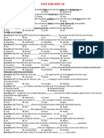 Test For Unit 10