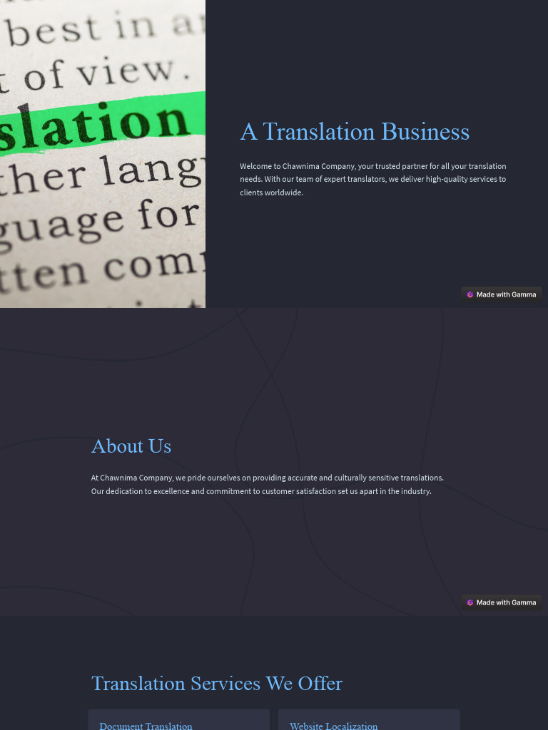 Expert Translation Services Worldwide | PDF | Translations | Language ...