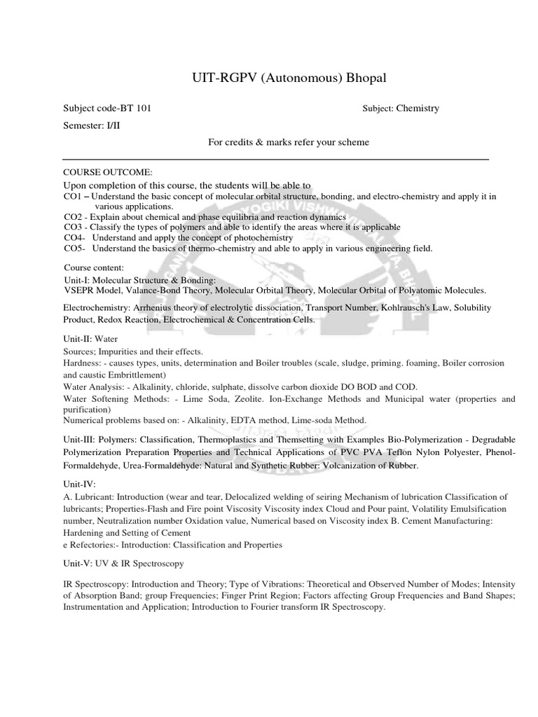 B Tech I Yr Syllabus Civil 291223022748 | PDF | Pointer (Computer ...