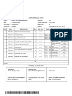 Kartu Rencana Studi: Nama NIM Jenjang Tahun Akademik