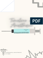 Timeline of Anesthesia 