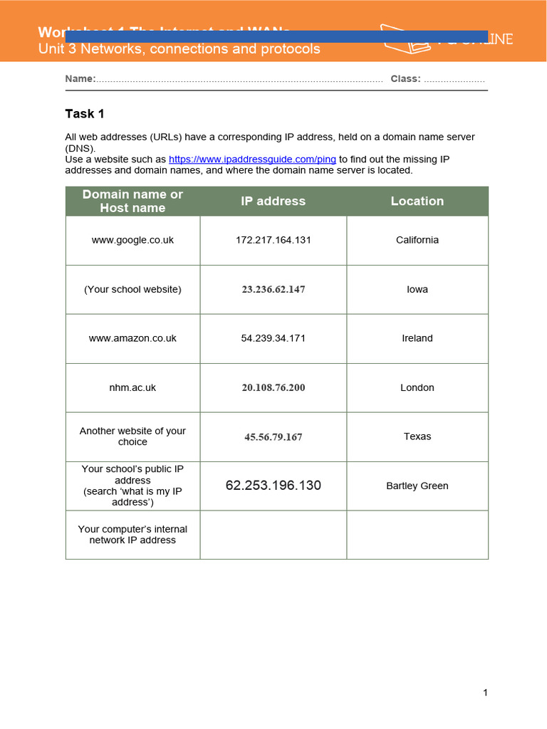Computer Science Practice Worksheet | Download Free PDF | Router ...