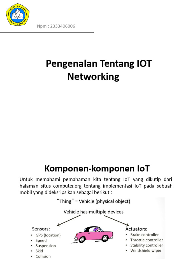 Jaringan dan Tantangan IoT | PDF