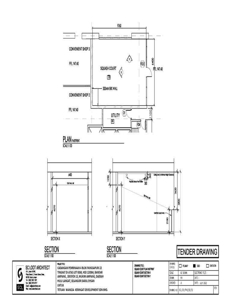 Squash Court Tender PDF