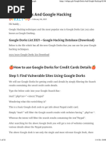 Google Dorks Cheat Sheet | PDF | File Transfer Protocol | World Wide Web