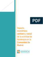 Impacto Economico Sanitario y Social de La Actividad de Fisioterapia en La Comunidad de Madrid