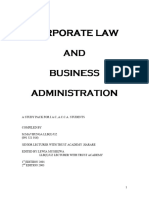 Corporate Law and Business Administration1-2