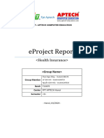 HEALTH - INSURANCE - FINAL - REPORT - ACCP S 3 - 4 Eproject Document