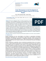 Impact of Strategic Management On The Development of International Organizations: Evidence From ECOWAS Sub-Region