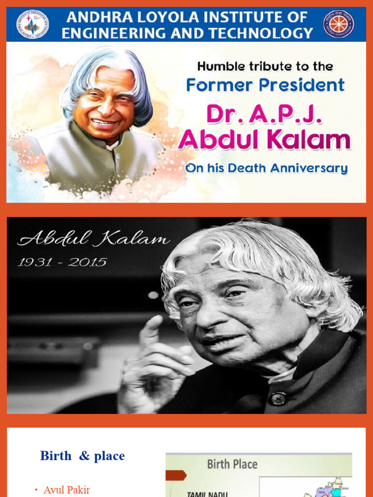 APJ ABDUL KALAM BIOGRAPHY PPT PRESENTATION intelligence overview
