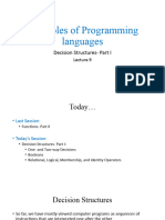 Lecture 9 Decision Structures PartI